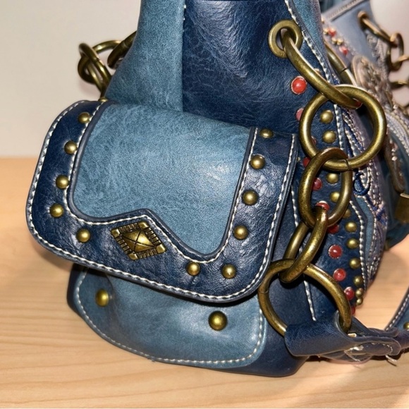 Montana West Blue Conceal Carry Purse, NWOT - Picture 4 of 16